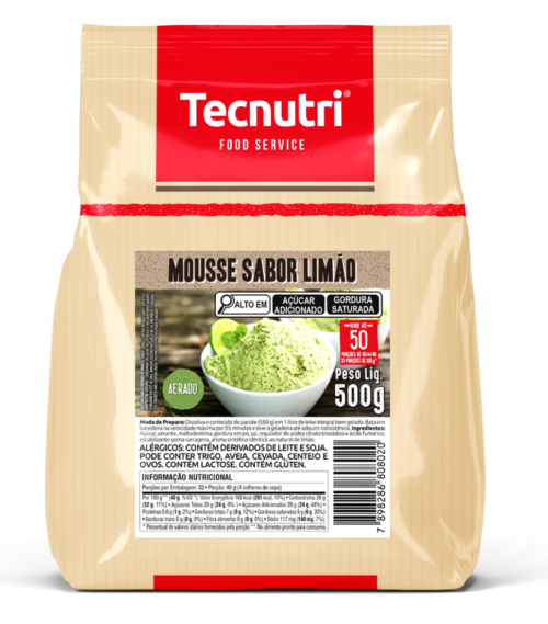 PO P/ MOUSSE LIMAO 500G TECNUTRE / SUSTENTARE